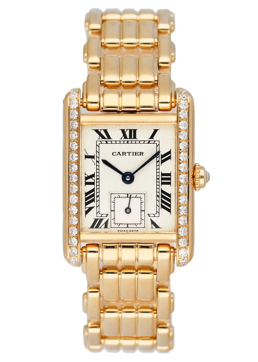 Cartier Tank Louis WA2007C8 Diamond18k Yellow Gold Ladies Watch