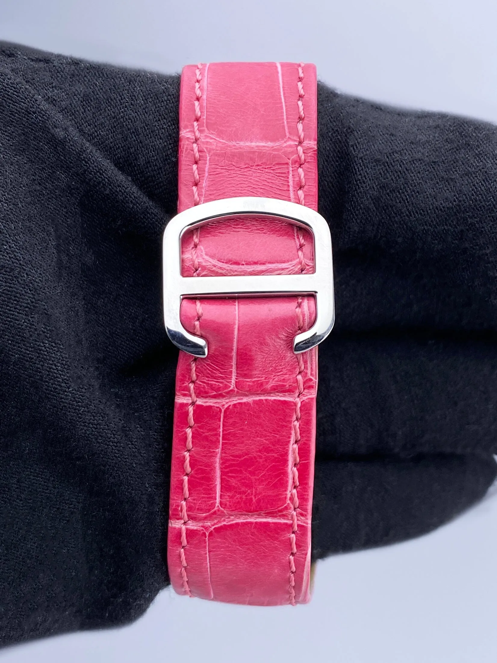 Cartier Tank Solo W5200000 Pink Dial Ladies Watch Box Papers