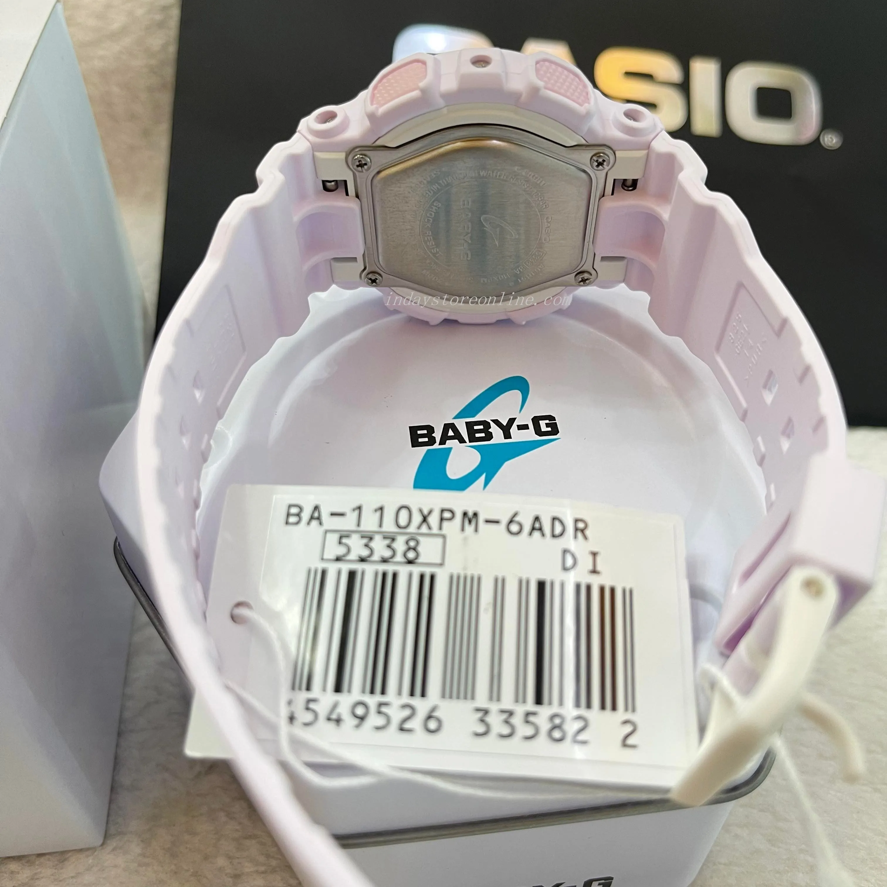 Casio Baby-G Women's Watch BA-110XPM-6A Resin Band Mineral Glass Shock Resistant