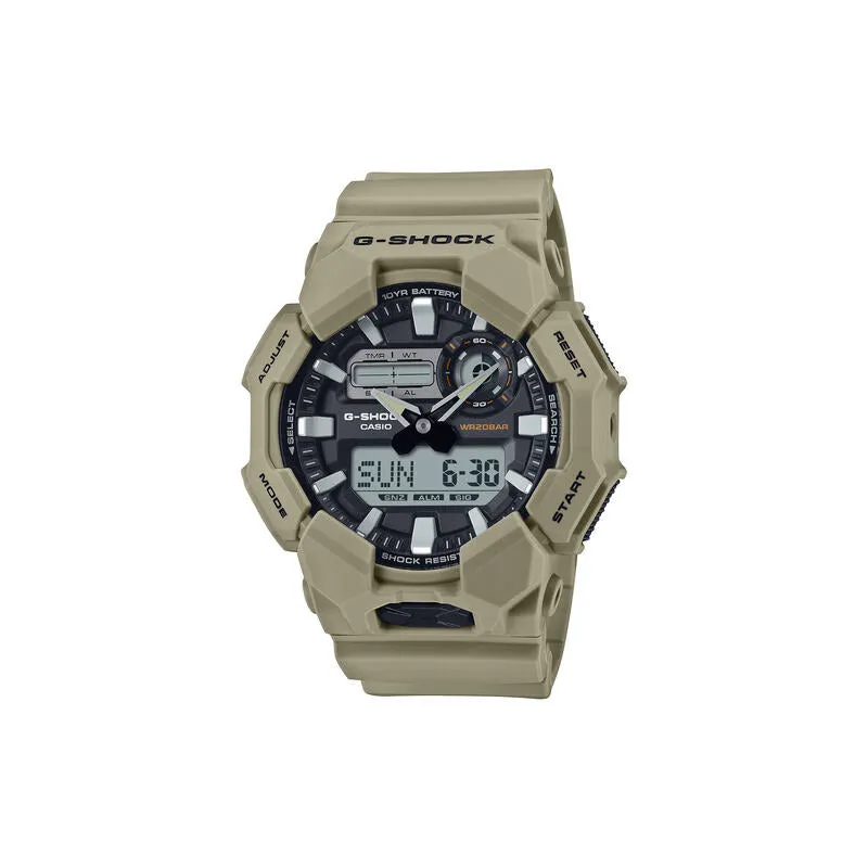 Casio G-Shock Men Analog-Digital Watch GA-010-5A Green Resin Strap