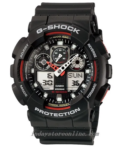 Casio G-Shock Men's Watch GA-100-1A4 Analog-Digital GA-100 Series Sporty Design Best Seller Watch