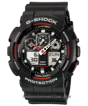 Casio G-Shock Men's Watch GA-100-1A4 Analog-Digital GA-100 Series Sporty Design Best Seller Watch