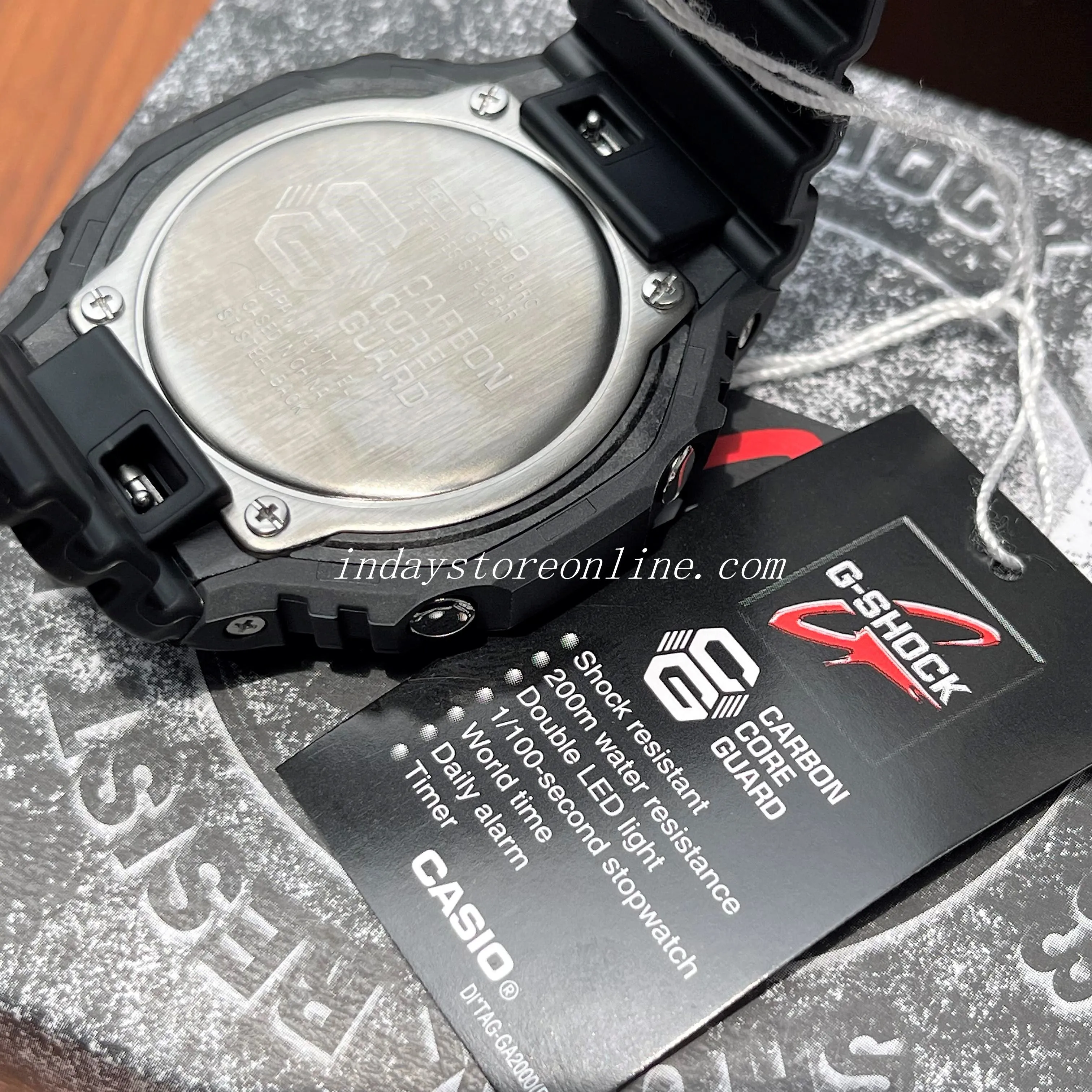 Casio G-Shock Men's Watch GA-2100RC-1A Analog-Digital 2100 Series Rusted Metal Design Neoclassic Black