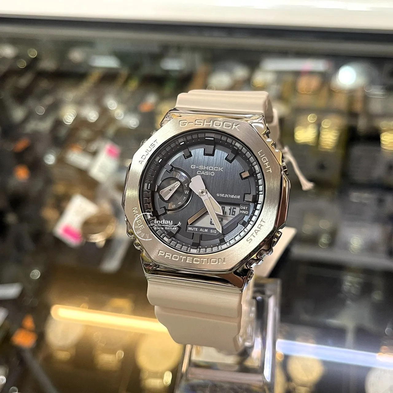Casio G-Shock Men's Watch GM-2100WS-7A Analog-Digital 2100 Series Seasonal Collection 2023 Resin BandShock Resistant Mineral Glass