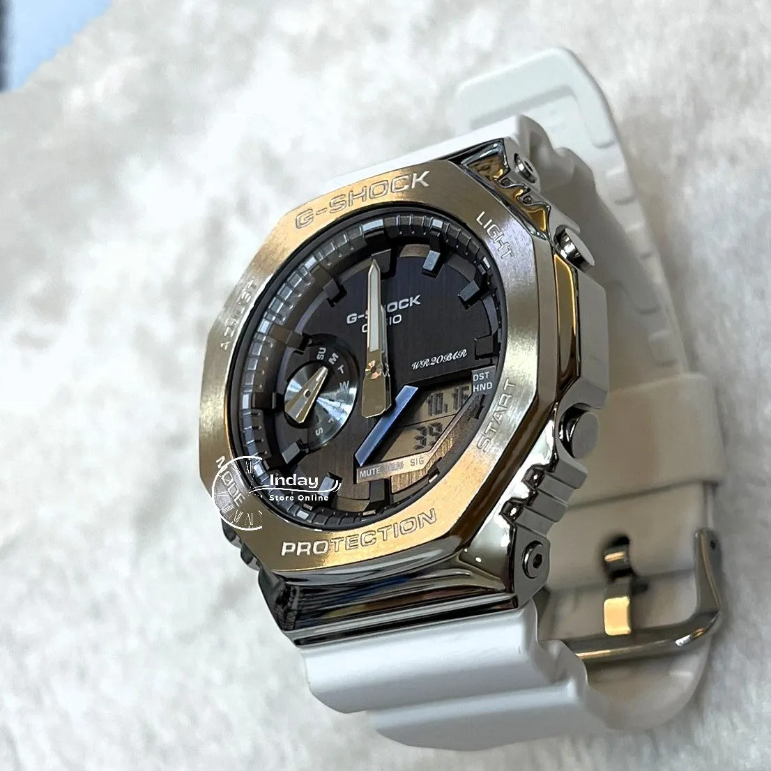 Casio G-Shock Men's Watch GM-2100WS-7A Analog-Digital 2100 Series Seasonal Collection 2023 Resin BandShock Resistant Mineral Glass