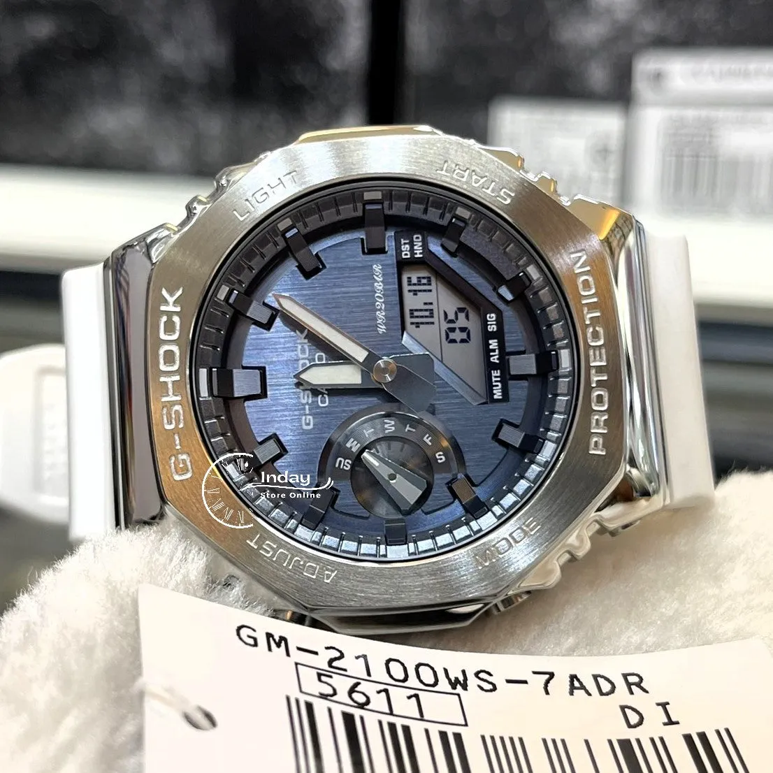 Casio G-Shock Men's Watch GM-2100WS-7A Analog-Digital 2100 Series Seasonal Collection 2023 Resin BandShock Resistant Mineral Glass