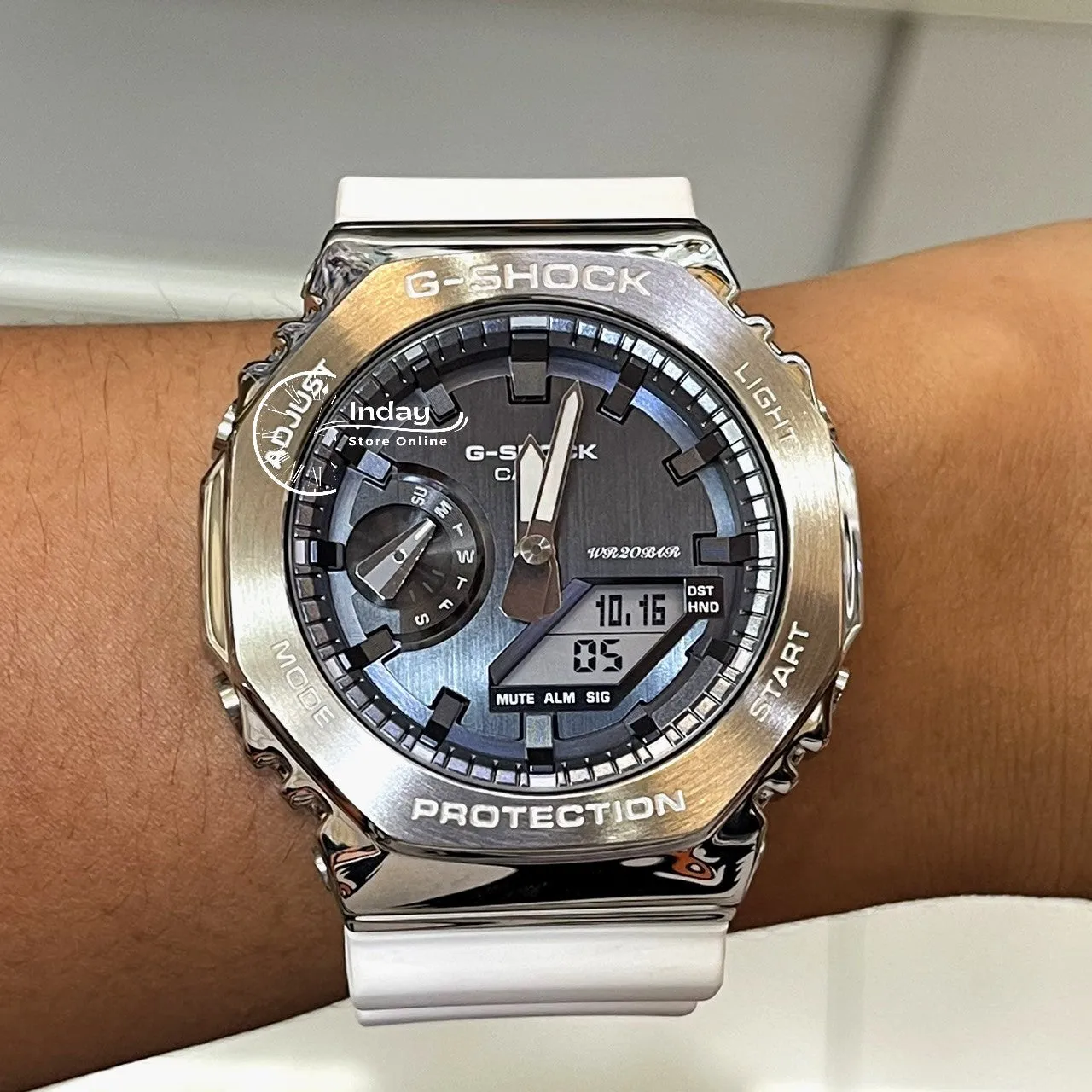 Casio G-Shock Men's Watch GM-2100WS-7A Analog-Digital 2100 Series Seasonal Collection 2023 Resin BandShock Resistant Mineral Glass