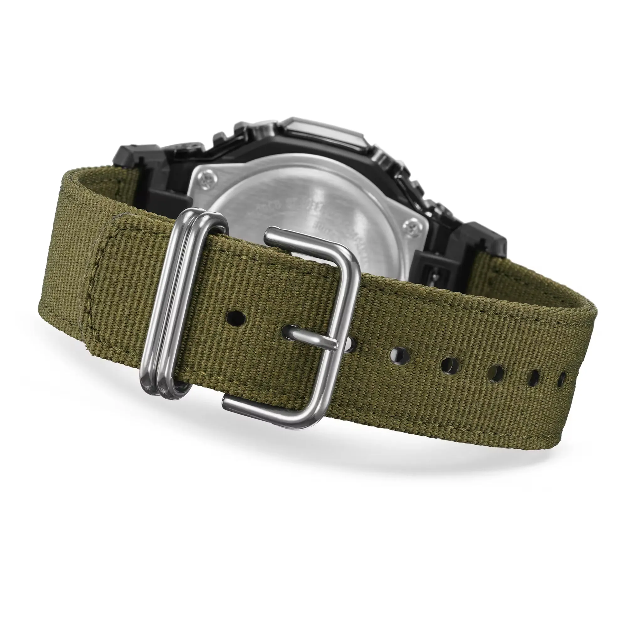 Casio G-Shock Metal Bezel CasiOak GM2100CB-3A GM2100 Ultility Watch Green Canvas
