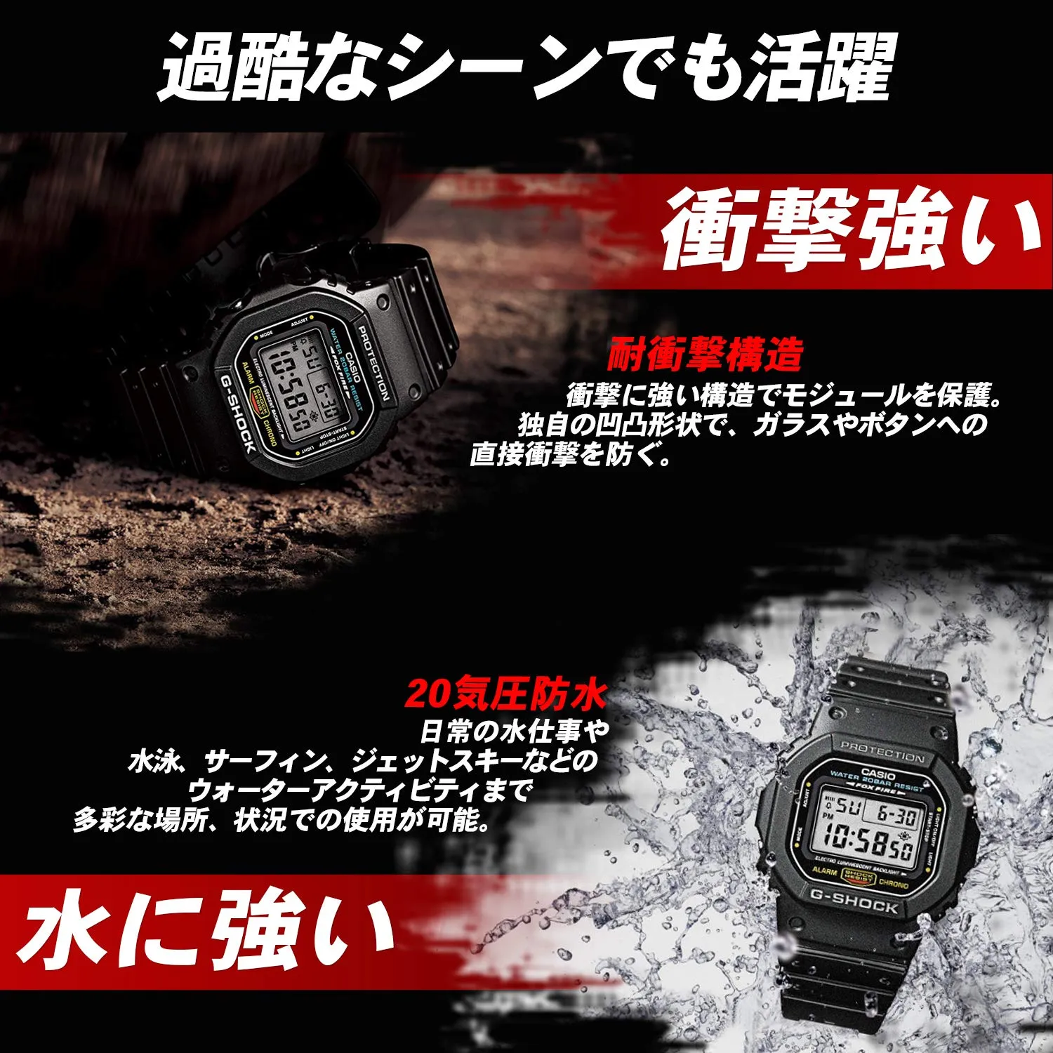 Casio G-SHOCK Tough Solar Multiband 6 Men's Watch GW-5510-1JF (Japan Import)
