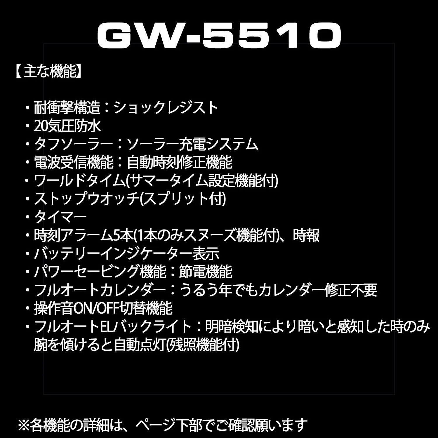 Casio G-SHOCK Tough Solar Multiband 6 Men's Watch GW-5510-1JF (Japan Import)
