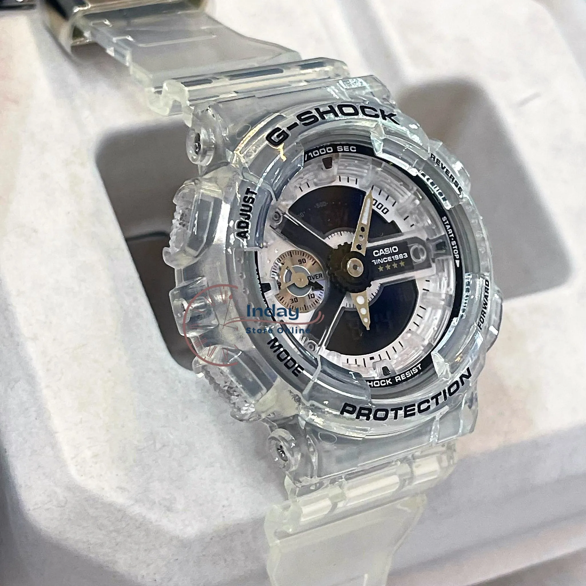 Casio G-Shock Women's Watch GMA-S114RX-7A Analog-Digital 40th Anniversary CLEAR REMIX Limited Edition