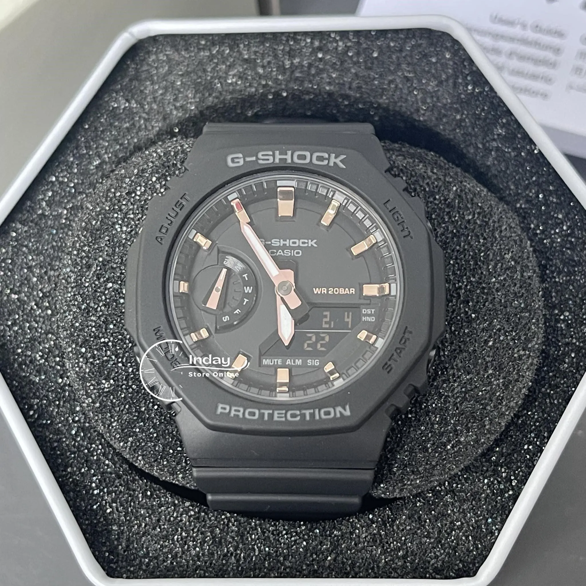 Casio G-Shock Women's Watch GMA-S2100-1A Analog-Digital Shock Resistant Carbon Core Guard Structure
