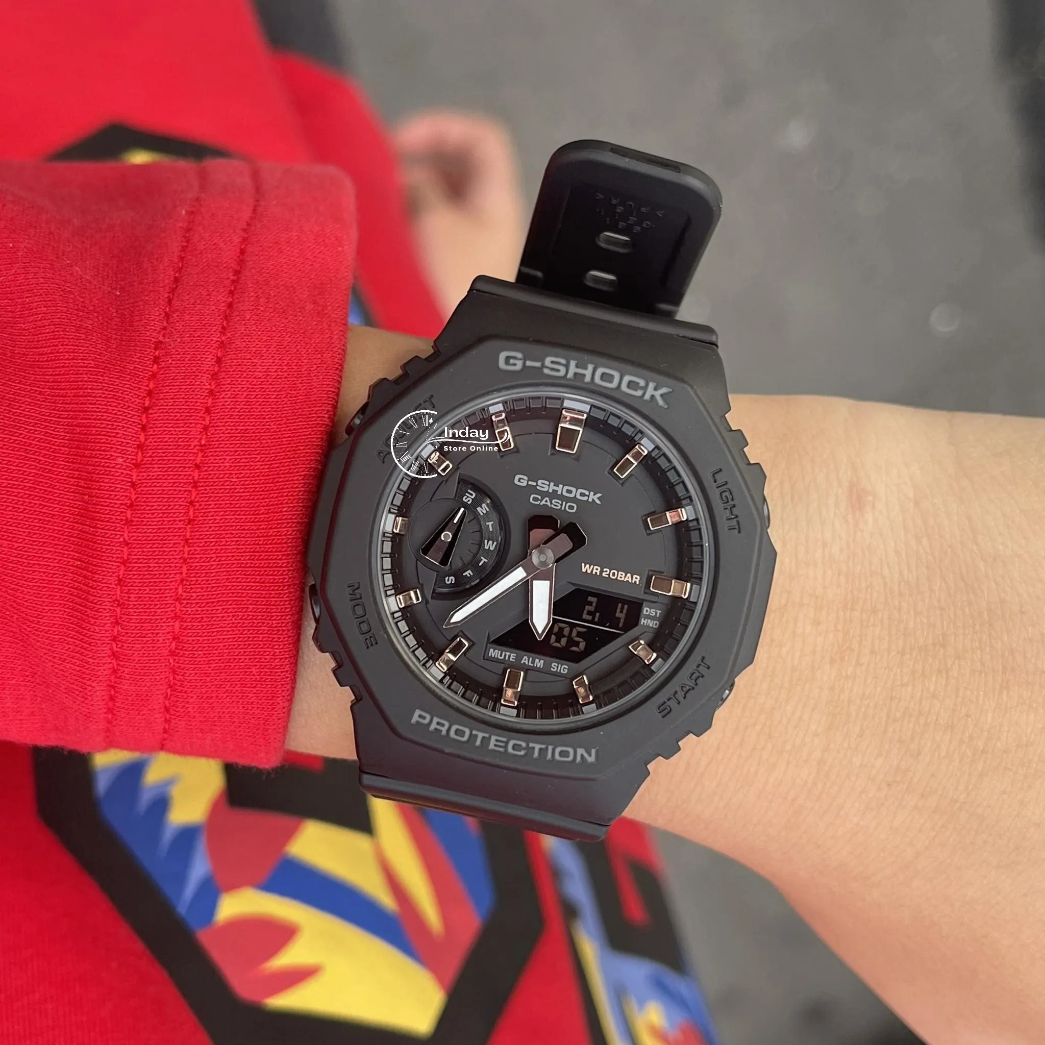 Casio G-Shock Women's Watch GMA-S2100-1A Analog-Digital Shock Resistant Carbon Core Guard Structure