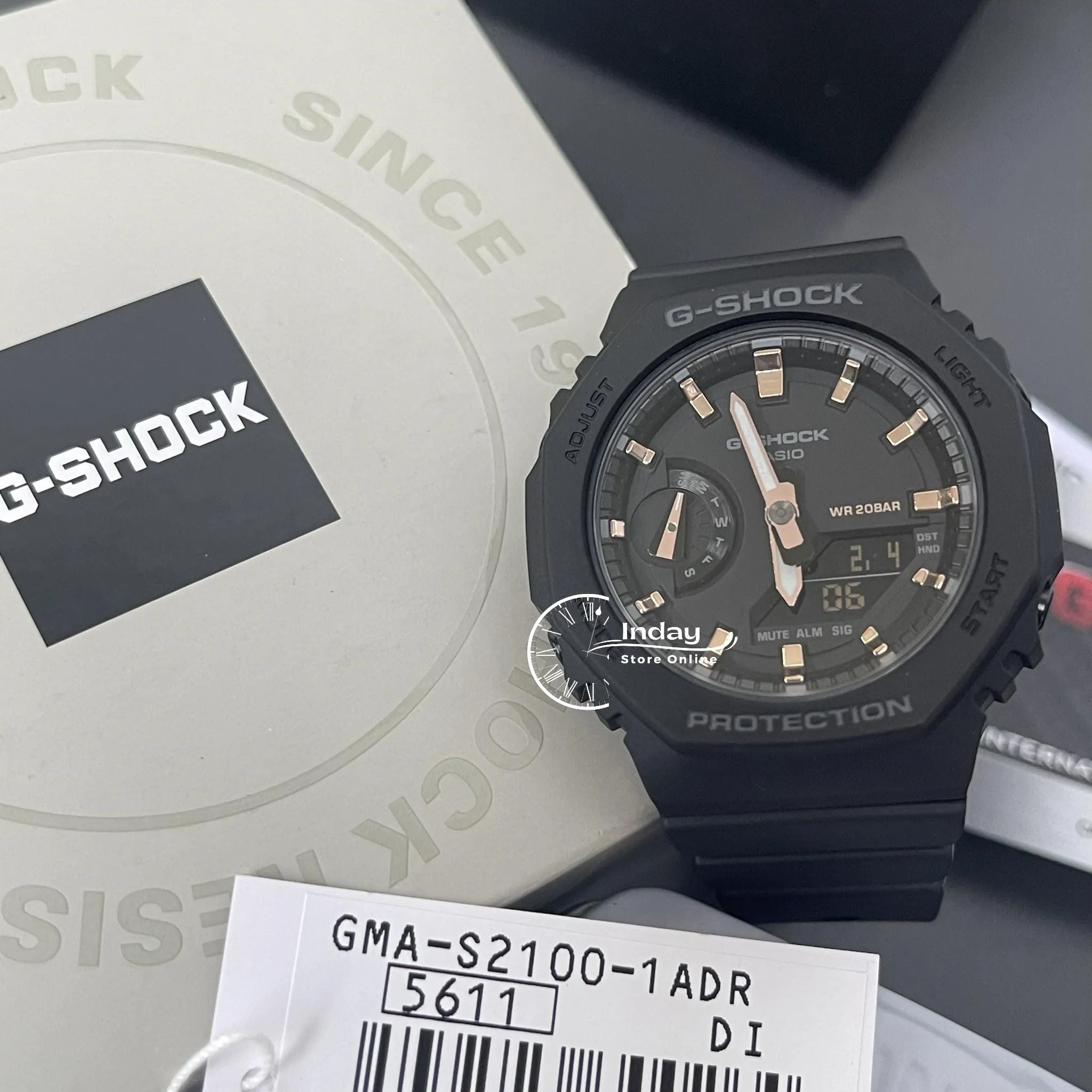 Casio G-Shock Women's Watch GMA-S2100-1A Analog-Digital Shock Resistant Carbon Core Guard Structure