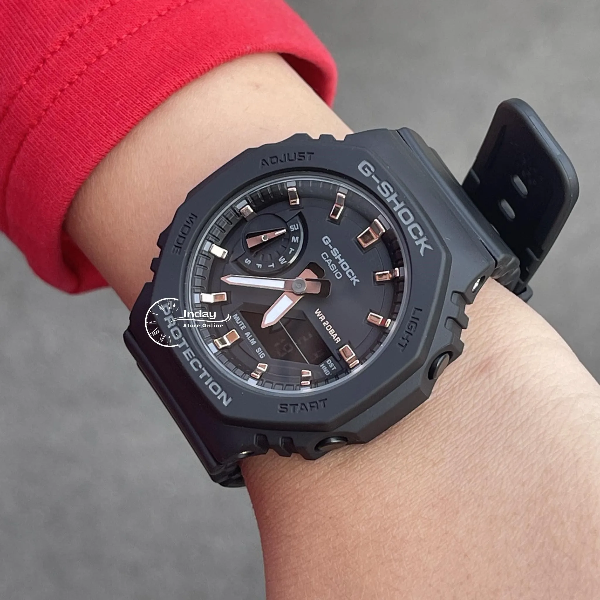 Casio G-Shock Women's Watch GMA-S2100-1A Analog-Digital Shock Resistant Carbon Core Guard Structure