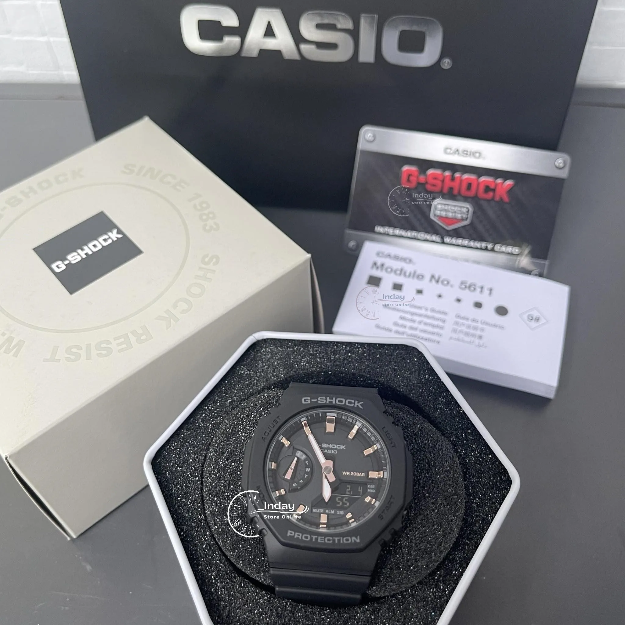 Casio G-Shock Women's Watch GMA-S2100-1A Analog-Digital Shock Resistant Carbon Core Guard Structure