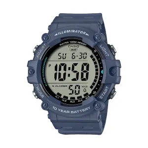Casio Illuminator Blue Resin Band Grey Dial Digital Watch for Gents - AE-1500WH 2A PDF