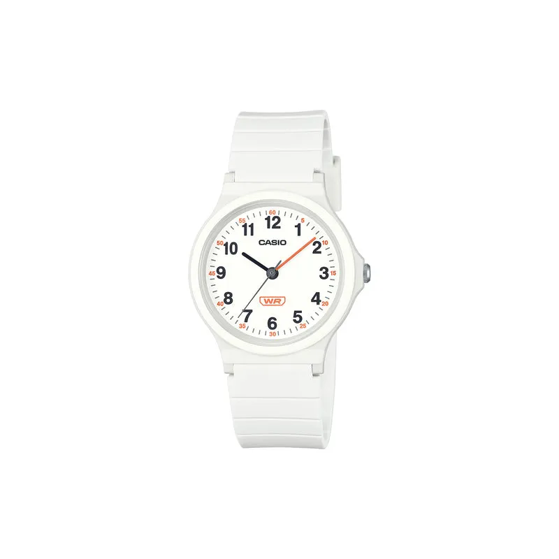 Casio Pop Series Women Analog Watch LQ-24B-7B White Resin Strap
