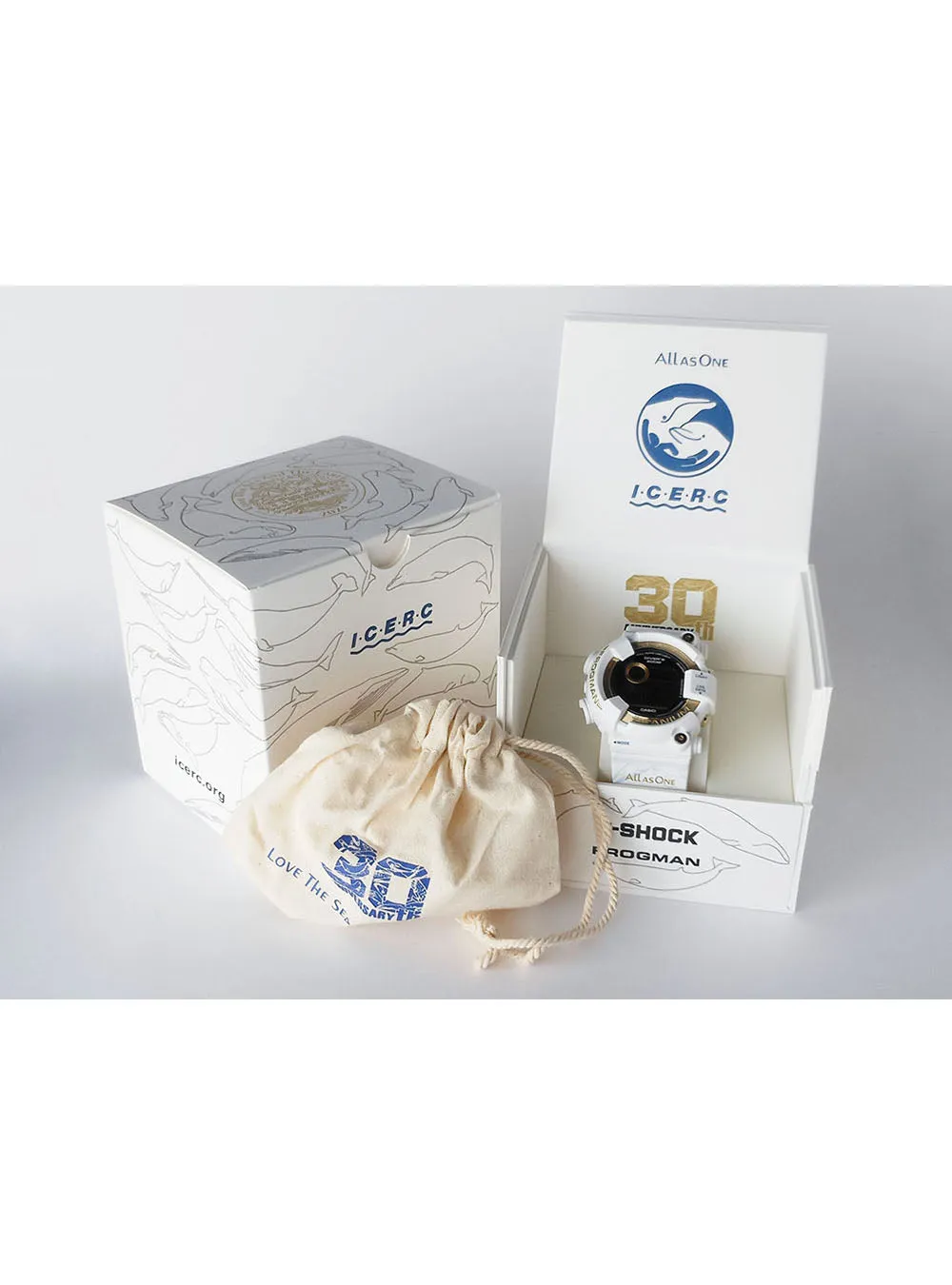 CASIO WATCH G-SHOCK MASTER OF G - SEA FROGMAN LOVE THE SEA AND THE EARTH 30TH ANNIVERSARY ICERC JAPAN COLLABORATION MODEL 2024 GW-8201K-7JR MADE IN JAPAN JDM