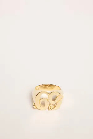 CHEMIST | YELLOW GOLD L FACE 69 RING