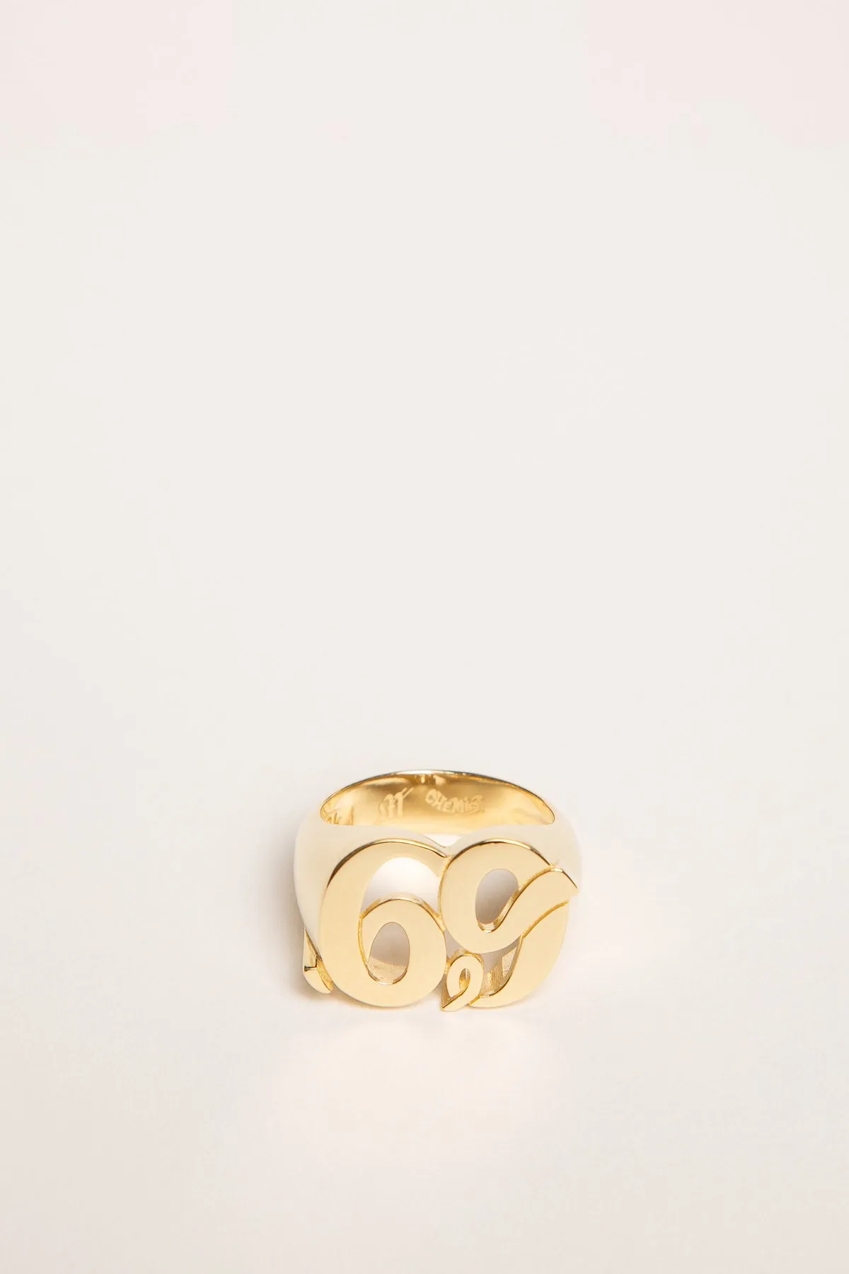CHEMIST | YELLOW GOLD L FACE 69 RING