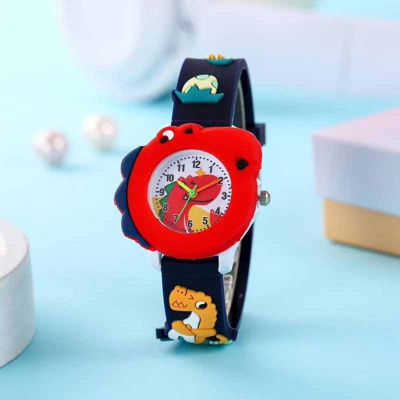 Children's Cute Cartoon Dinosaur Pattern Boys And Girls Quartz Watch FS