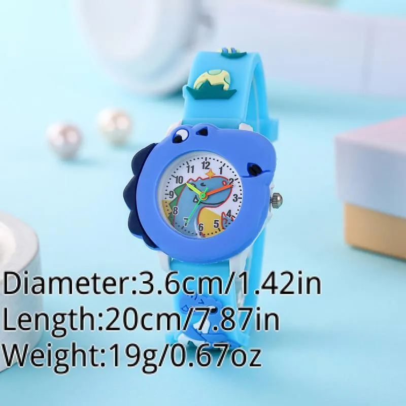 Children's Cute Cartoon Dinosaur Pattern Boys And Girls Quartz Watch FS