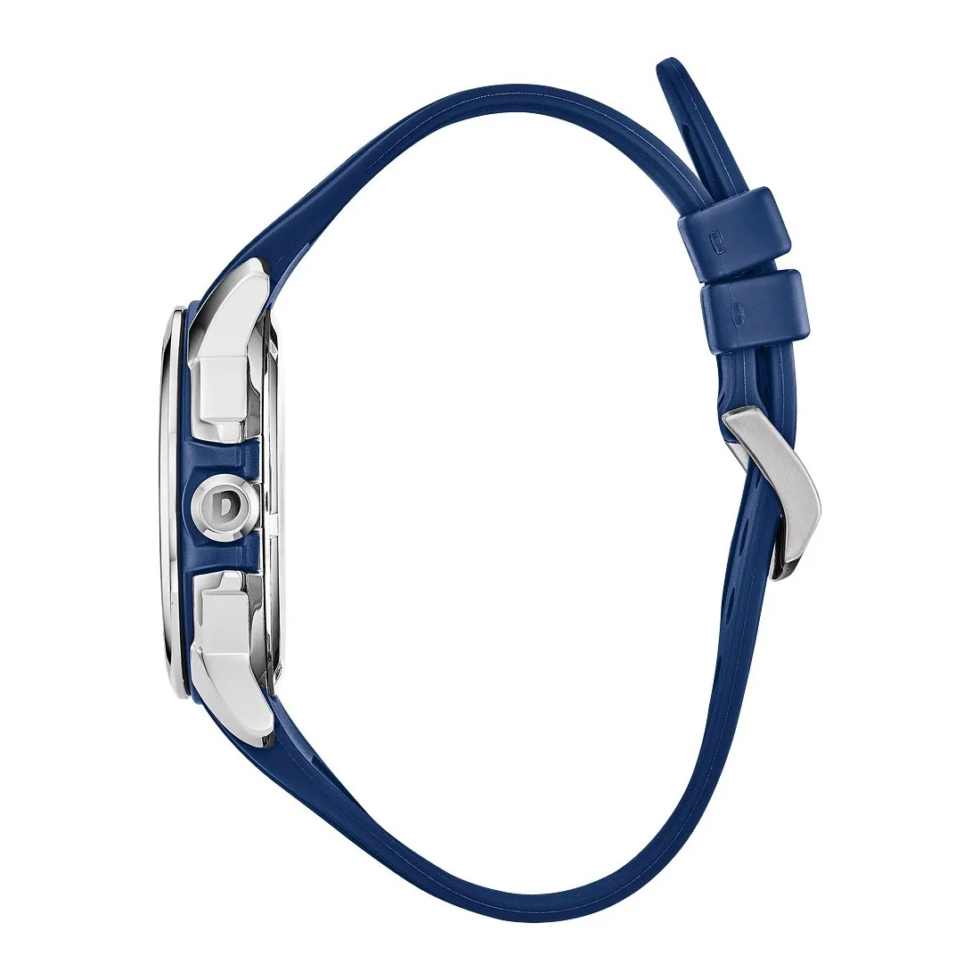 Citizen Drive Mens Eco Drive Stainless Steel Blue Rubber Strap Watch