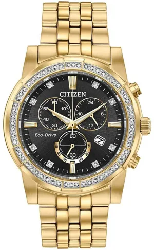 Citizen Eco Drive Crystal Men's Watch AT2452-52E