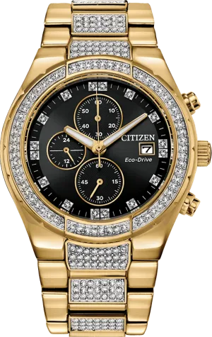 Citizen Eco Drive Crystal Men's Watch CA0752-58E