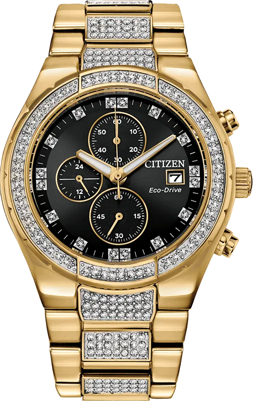 Citizen Eco Drive Crystal Men's Watch CA0752-58E