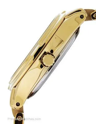 Citizen Eco-Drive Ladies Silhouette Sport Watch - Gold-Tone - White Dial