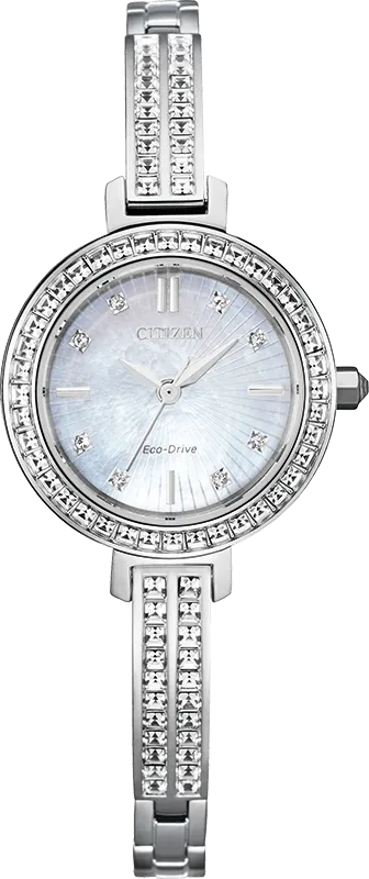Citizen Eco Drive SILHOUETTE CRYSTAL Women's Watch EM0860-51D