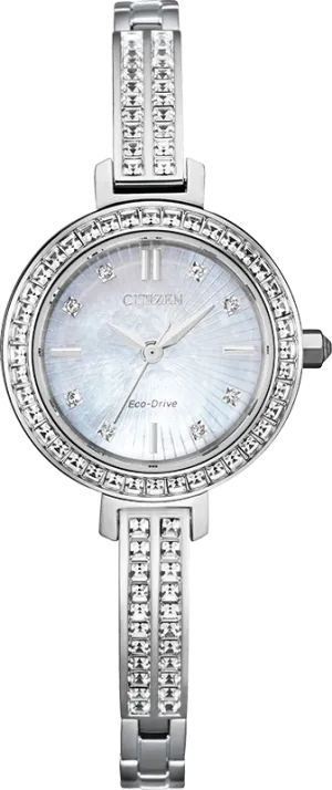 Citizen Eco Drive SILHOUETTE CRYSTAL Women's Watch EM0860-51D
