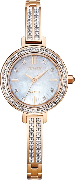 Citizen Eco Drive Silhouette Crystal Women's Watch EM0863-53D