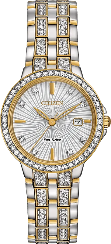 Citizen Eco Drive Silhouette Crystal Women's Watch EW2344-57A