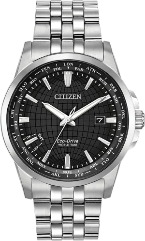 Citizen Eco Drive World Time Perpetual Calendar Men's Watch BX1000-57E