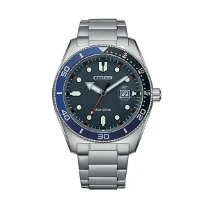 Citizen Gents Silver Eco-Drive Watch