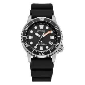 Citizen Promaster Dive Ladies Eco Drive Black Dial Black Rubber Strap Watch