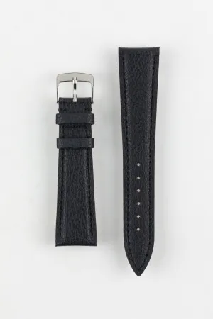 Classic Apple Fibre Watch Strap in Grained Black