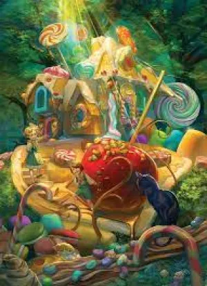 Cobble Hill  350pc Family Puzzle - Candy Cottage