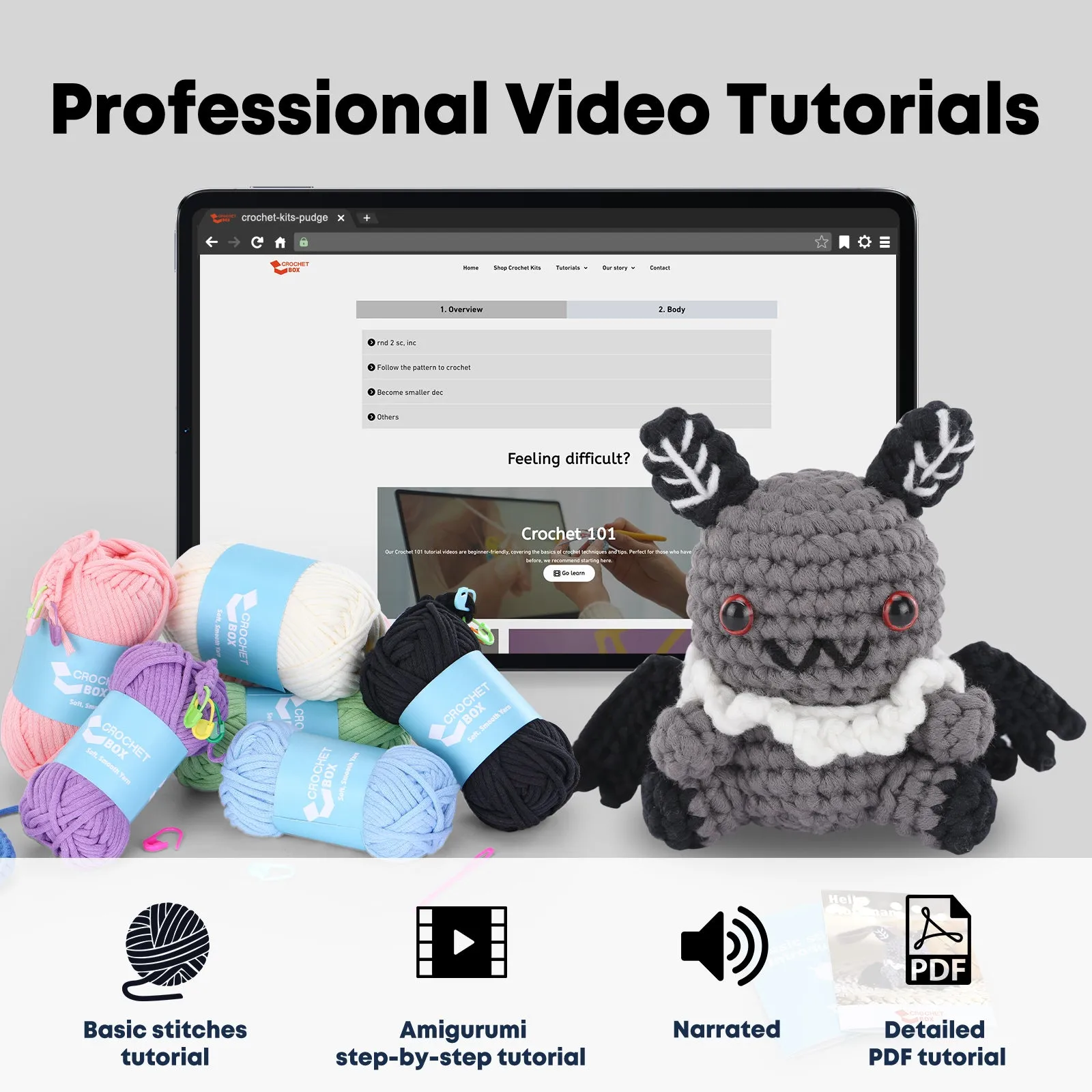 Complete Crochet Kit for Beginners —— Mothman