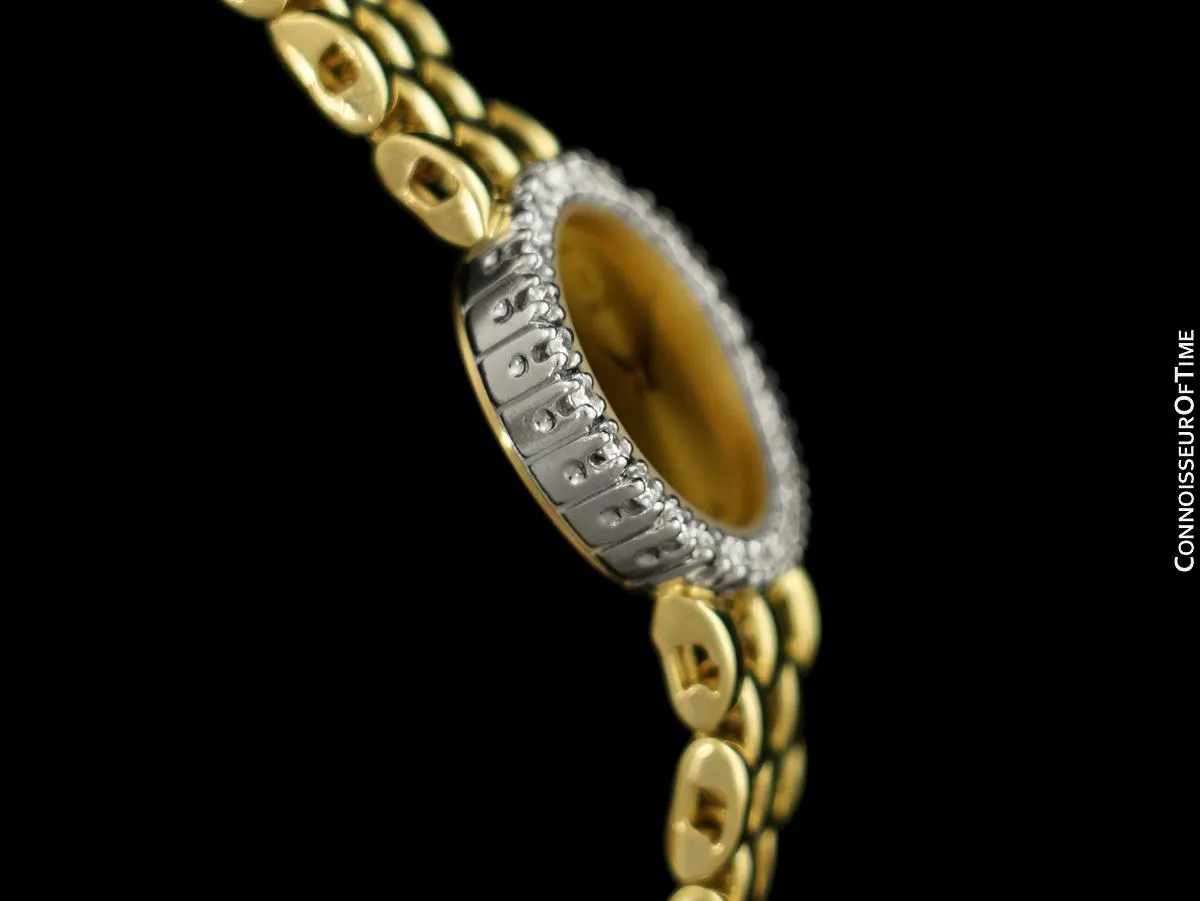 Concord Classique Ladies Luxury Watch - 14K Gold & Original Factory Diamonds