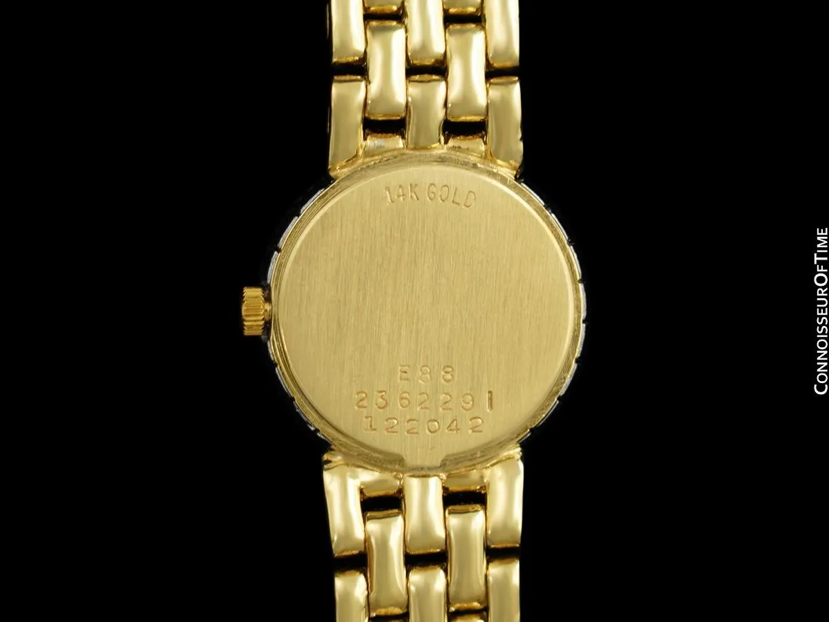 Concord Classique Ladies Luxury Watch - 14K Gold & Original Factory Diamonds