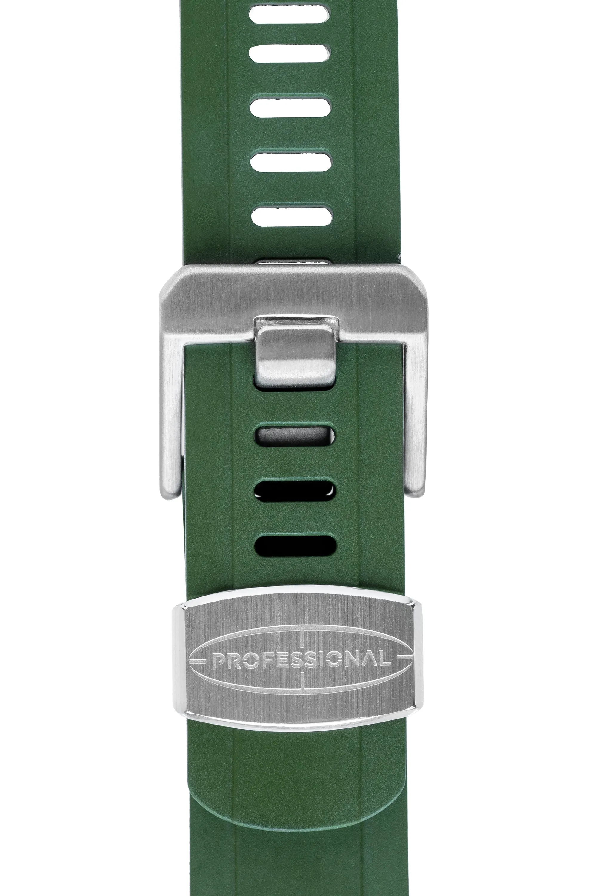 CRAFTER BLUE 20mm Buckle & Keeper Set - Brushed Steel