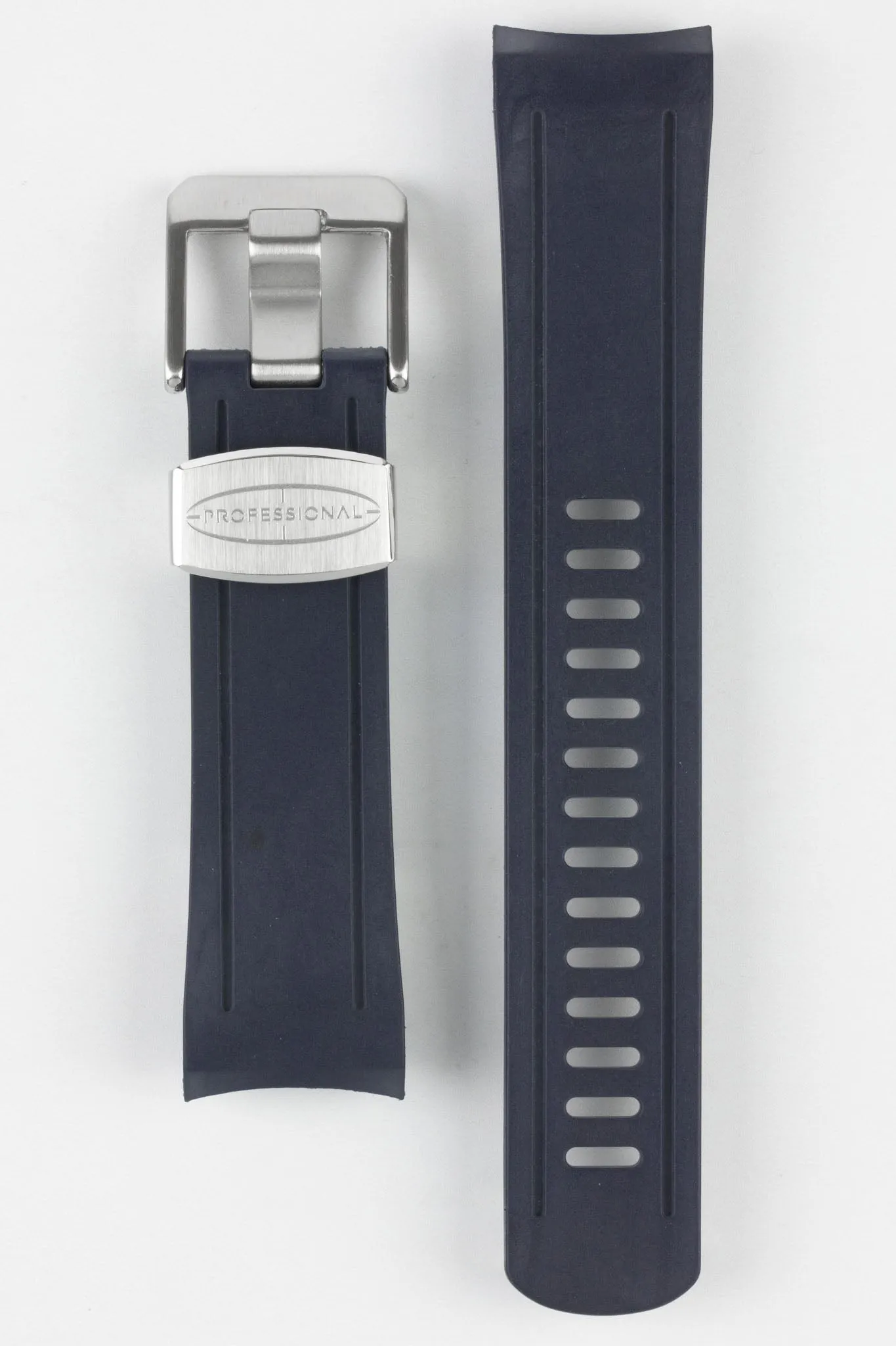 CRAFTER BLUE CB04 Rubber Watch Strap for Seiko Shogun Series – NAVY