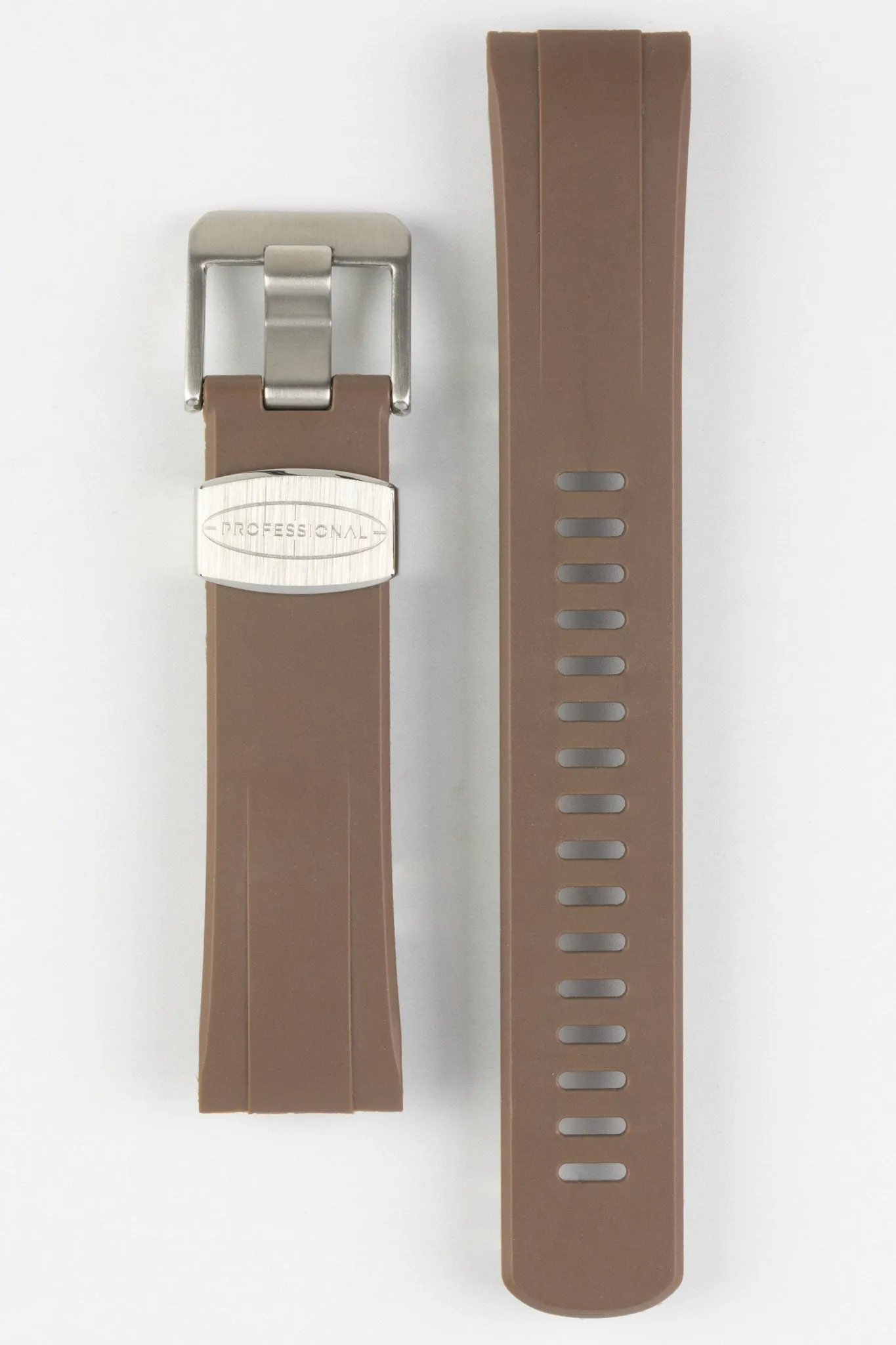 CRAFTER BLUE CB08 Rubber Watch Strap for Seiko "New" Turtle Series – BROWN