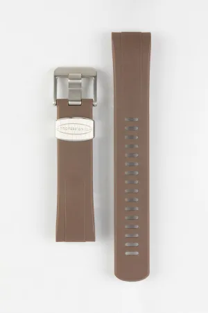CRAFTER BLUE CB08 Rubber Watch Strap for Seiko "New" Turtle Series – BROWN