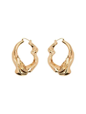 Crushed Hoop Earrings