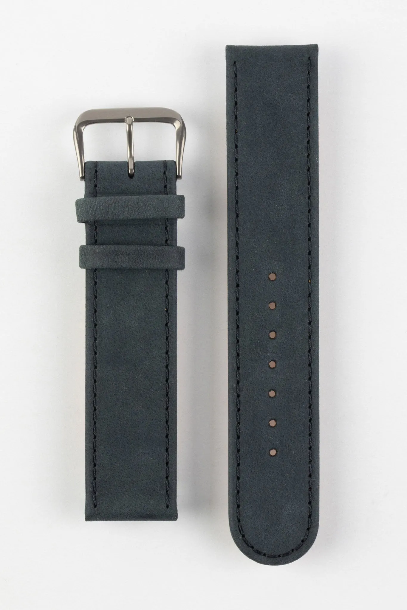 Di-Modell NATURAL Anti-Allergic Leather Watch Strap in BLACK